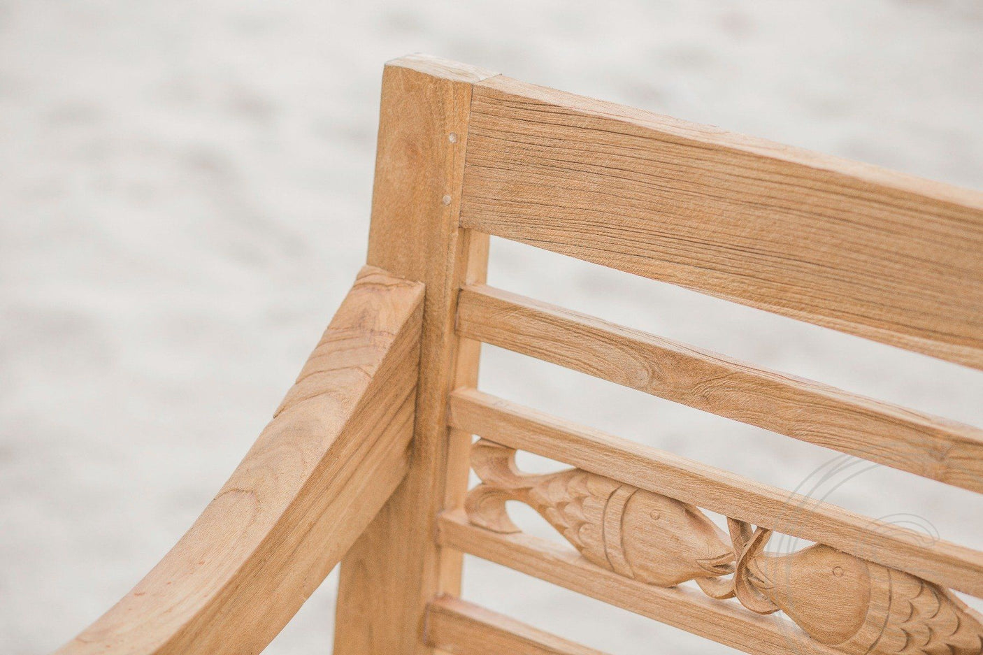 Teak garden bench 240cm FISH