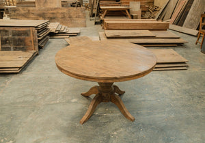 Round Teak Dining Table Anteak – Made from Reclaimed Teak Planks