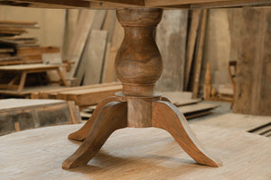 Round Teak Dining Table Anteak – Made from Reclaimed Teak Planks