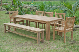 Teak garden table 240x100 cm